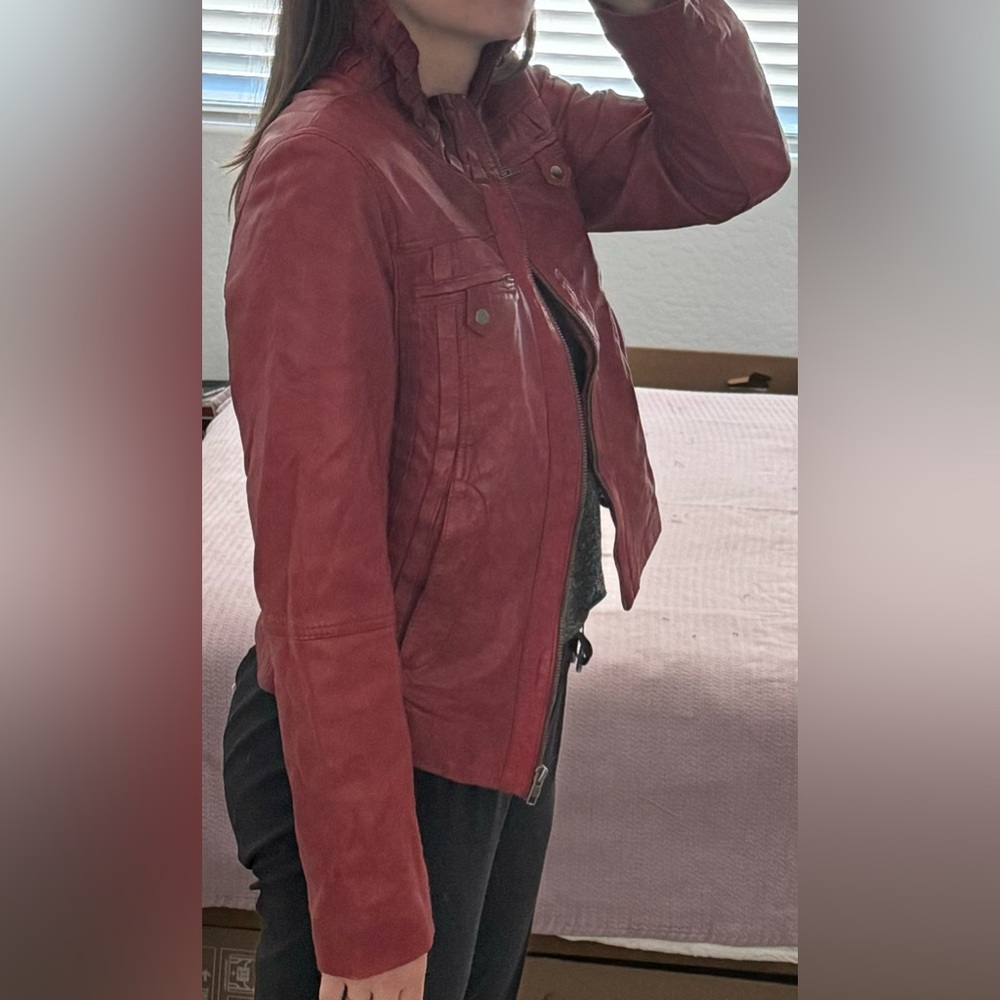 Red Leather Jacket - image 7